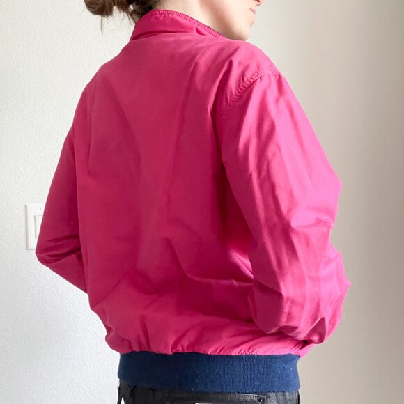 💖 VINTAGE LL Bean 90s Pink Bomber Jacket | Three Season Thinsulate Lined - Picture 2 of 10